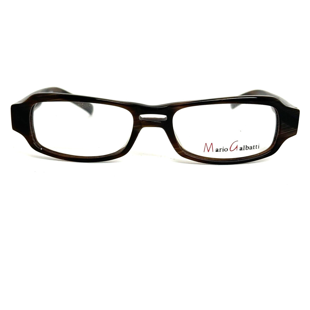 Mario Galbatti MG38 Eyeglasses Brown Full Rim Cat Eye Frames 49-18-140 H14838
